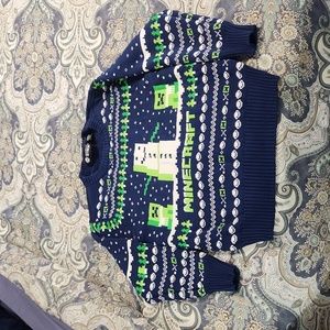 Minecraft holiday sweater